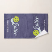 ピッモノグラムのクおもしろいボール選手スポーツ ハンドタオル (ハンドタオル)