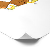 ピッレボールプレイヤーターキーパドルボール感謝祭 ポスター (角)