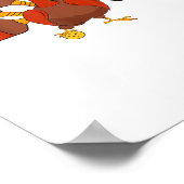 ピッレボールプレーヤー感謝祭パドルボールトルコ ポスター (角)