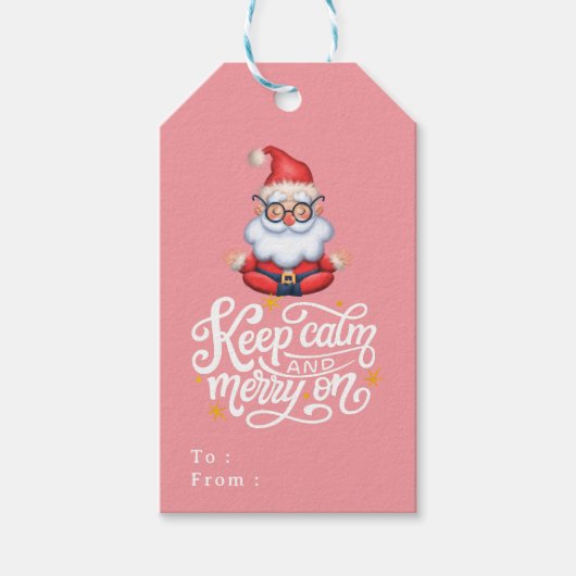 ピッ保クホッメリークとオンサおもしろいータ ギフトタグ (正面)