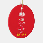 ピッ保クボールは運落ち着いたカスタム文字 セラミックオーナメント (右)