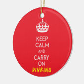 ピッ保クボールは運落ち着いたカスタム文字 セラミックオーナメント (左)