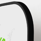 ピッ保クボールTシャツに落ち着いてピクル ピックルボールラケット (左詳細)