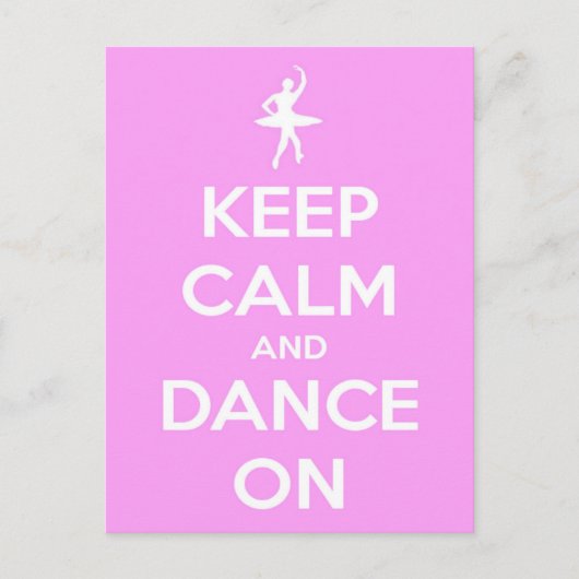 ピッ保クポストカードで落ち着いて踊る ポストカード (正面)