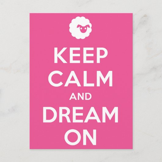 ピッ保ク落ち着いて夢を見る ポストカード (正面)