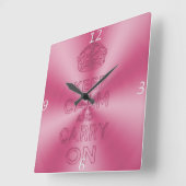 ピッ保運クの音色をメタルで輝かせる スクエア壁時計 (傾斜)