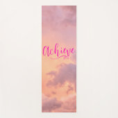 ピッ信じク感動的引用文空を実現 ヨガマット (正面)