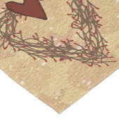 ピッ初期のプベリーハートリーステーブルランナー ショートテーブルランナー (コーナー)