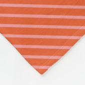 ピッ市松模様にク・オランの格子模様淡い色の フリースブランケット (角)