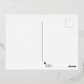 ピッ教えス白鳩引用文銀箔はがき 箔シーズンポストカード (裏面)