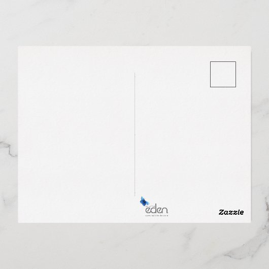 ピッ教えス白鳩引用文銀箔はがき 箔シーズンポストカード (裏面)