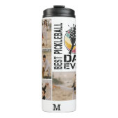 ピッ最高のクボールパパEverパーソナライズされた 4フォトグリッド タンブラー (正面)