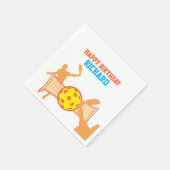 ピッ最高のクボール選手のバースデおもしろいィーパーティー スタンダードカクテルナプキン (角)