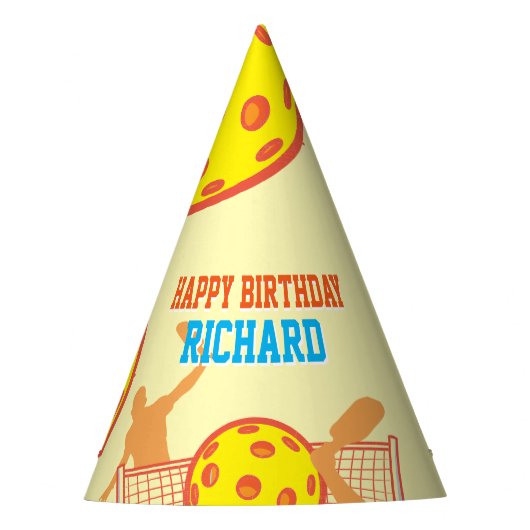 ピッ最高のクボール選手のバースデおもしろいィーパーティー パーティーハット (正面)