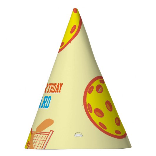 ピッ最高のクボール選手のバースデおもしろいィーパーティー パーティーハット (右)