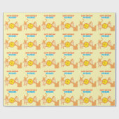 ピッ最高のクボール選手のバースデおもしろいィーパーティー ラッピングペーパー (フラット)