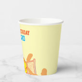 ピッ最高のクボール選手のバースデおもしろいィーパーティー 紙コップ (左)