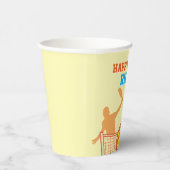 ピッ最高のクボール選手のバースデおもしろいィーパーティー 紙コップ (右)