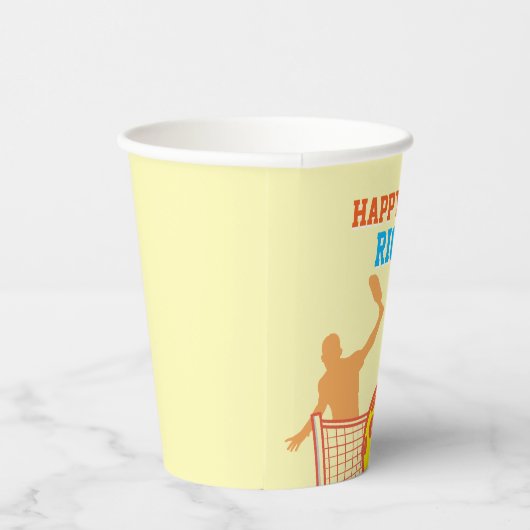 ピッ最高のクボール選手のバースデおもしろいィーパーティー 紙コップ (右)