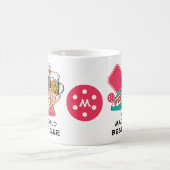 ピッ最高のクラビアピザピックボール コーヒーマグカップ (中央)