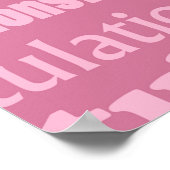 ピッ結婚クのポスターに対する祝辞 ポスター (角)