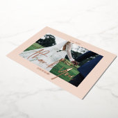 ピッ結婚ク実在のホイル2枚のサンキューカード 箔シーズンカード (回転した状態)