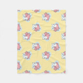 ピッ飛んでいるグ新中国の年〔占星術の〕十二宮図黄FB フリースブランケット (正面)