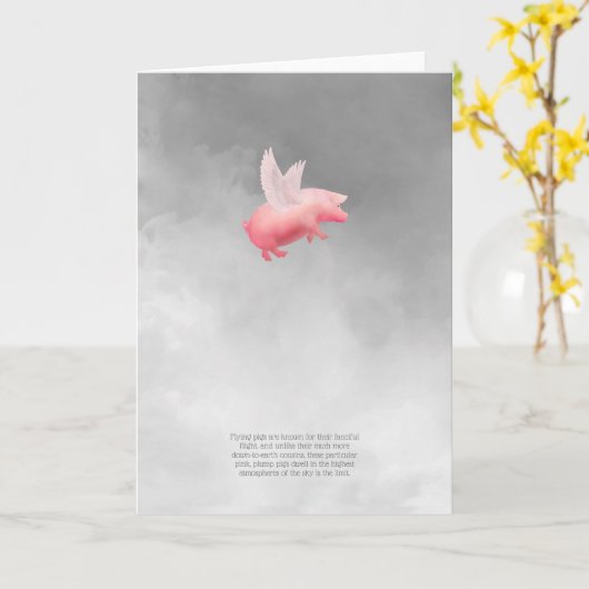 ピッ飛んでいるグ カード (黄色い花)