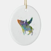 ピッ飛んでいるグ セラミックオーナメント (右)