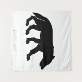 ピティッシュウルフ切り出し タペストリー (正面(横))