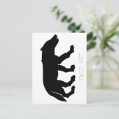 ピティッシュウルフ切り出し ポストカード (スタンド正面)