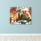 ピティッシュ伝統 キャンバスプリント (インサイチュ (ウッドフロア))