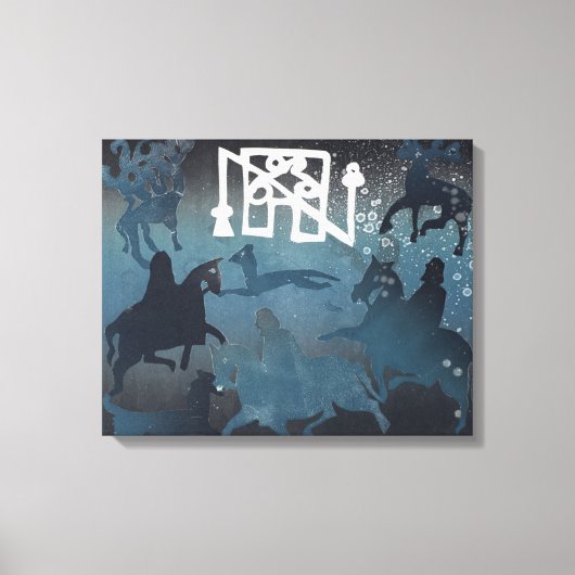 ピティッシュ狩りシーンI 1995 キャンバスプリント (正面)