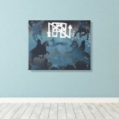 ピティッシュ狩りシーンI 1995 キャンバスプリント (インサイチュ (ウッドフロア))