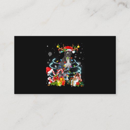 ピティトナディアクリスマスツリーライトパジャマドッグX 名刺 (正面)