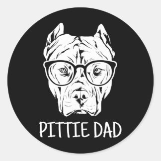 ピティパパピットブル愛犬家ギフト ラウンドシール