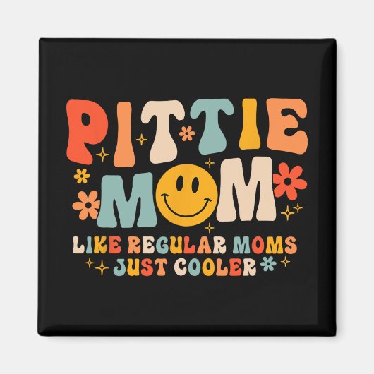 ピティママピットブルマママドグッズ愛母の日 マグネット (正面)