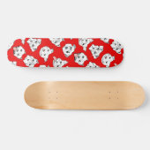 「ピティ・ピティお願い！」 犬のスケッチパターン スケートボード (横)