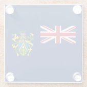 ピトケアン諸島の旗 ガラスコースター (裏面)