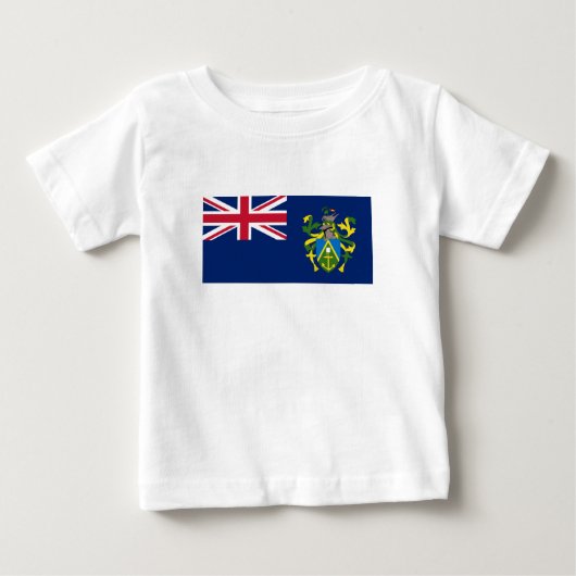 ピトケアン諸島の旗 ベビーTシャツ (正面)