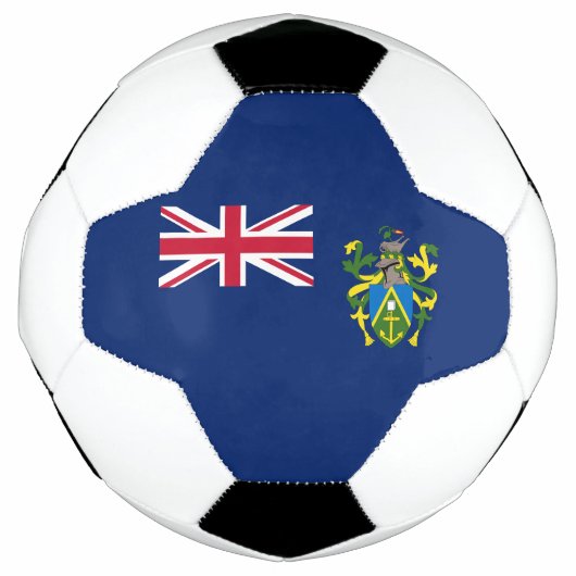 ピトケアン諸島国旗 サッカーボール (正面)
