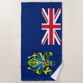 ピトケアン諸島国旗 ビーチタオル (正面)