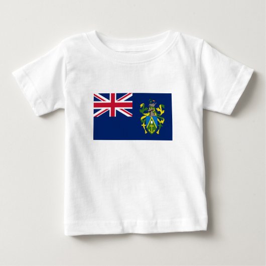 ピトケアン諸島国旗 ベビーTシャツ (正面)