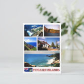 ピトケアン諸島 – モザイク –  ポストカード (スタンド正面)