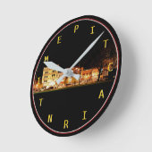 ピトケルン時間 ラウンド壁時計 (傾斜)