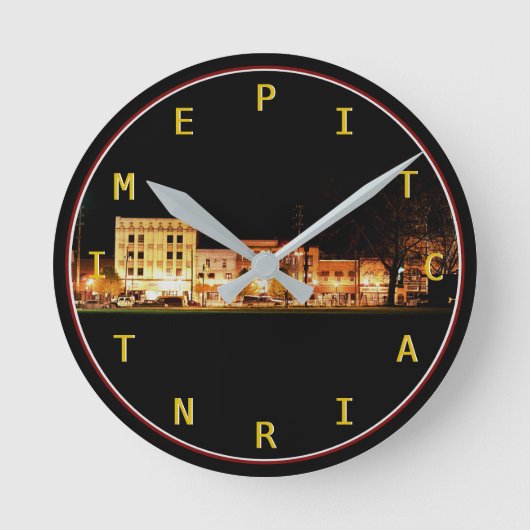 ピトケルン時間 ラウンド壁時計 (正面)