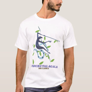ピドゥルタラガラスリランカ旅行ポスター。 Tシャツ