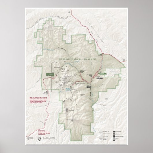 ピナクルス国家記念碑 ポスター (正面)