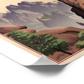 ピナクルス国立公園リトーのアートワークのポスター ポスター (角)