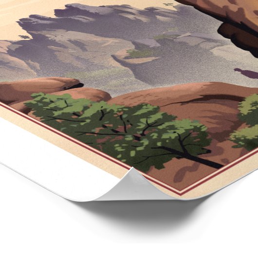 ピナクルス国立公園リトーのアートワークのポスター ポスター (角)